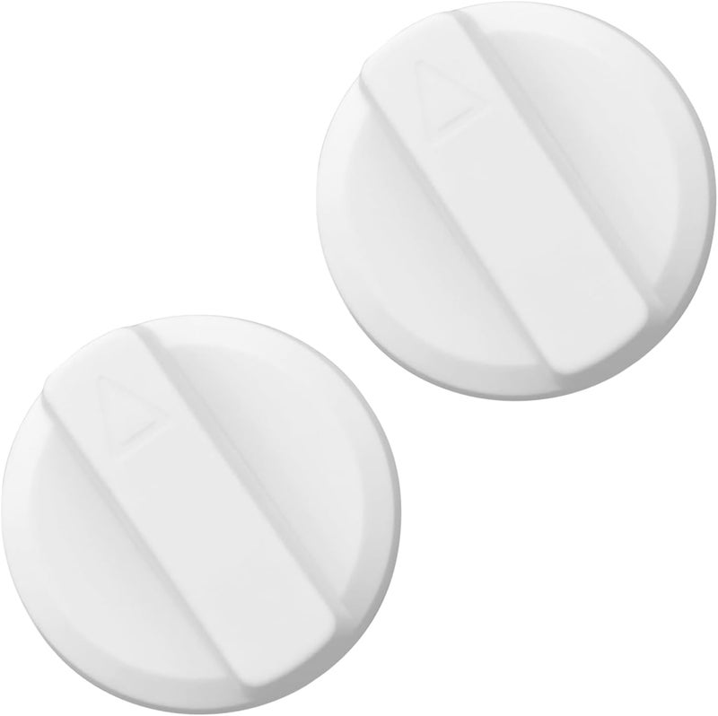 WFCYX Bidet Seats Replacement Knob Compatible With Luxe Bidet Neo 120 & Neo 185, Knob Accessories for Luxe Bidet Neo 120 & Neo 185, Neo Knob, Non-Electric Bidet Attachment for Toilet Seat, 2 Pcs White - Image 1